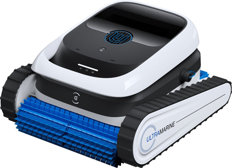 Ecovacs - ultramarine p1 - limpiafondos inalámbrico - navegación 3D aivi - potente limpieza subacuática - planificación de rutas inteligente, control por aplicación, para piscinas de hasta 1.615 m², manual holandés actualizado