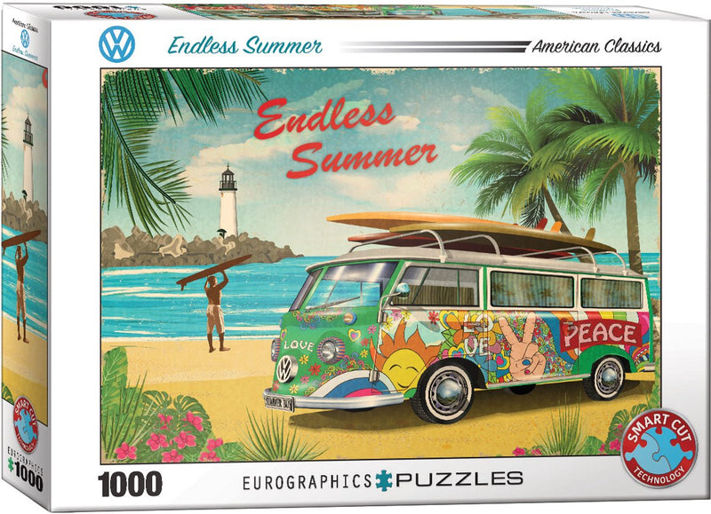 Eurographics volkswagen - vw interminable verano - 1000 piezas 68×48cm (ancho×alto) - rompecabezas