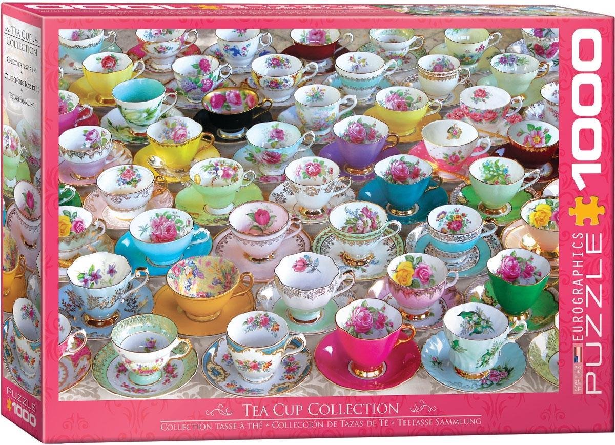 Eurographics - theekopjescollectie [tea cups collection] - 1000 stukjes 68×48cm (b×h) - legpuzzel