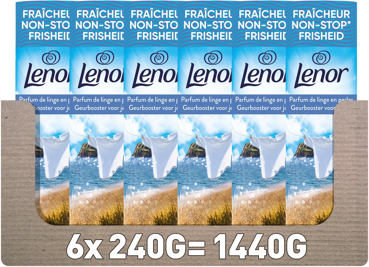 Lenor geurbooster zomerbriesje aan zee - 6 x 240 gram - wasparfum