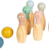 Small foot - juego de bolos amigos del jardín - 8 uds.