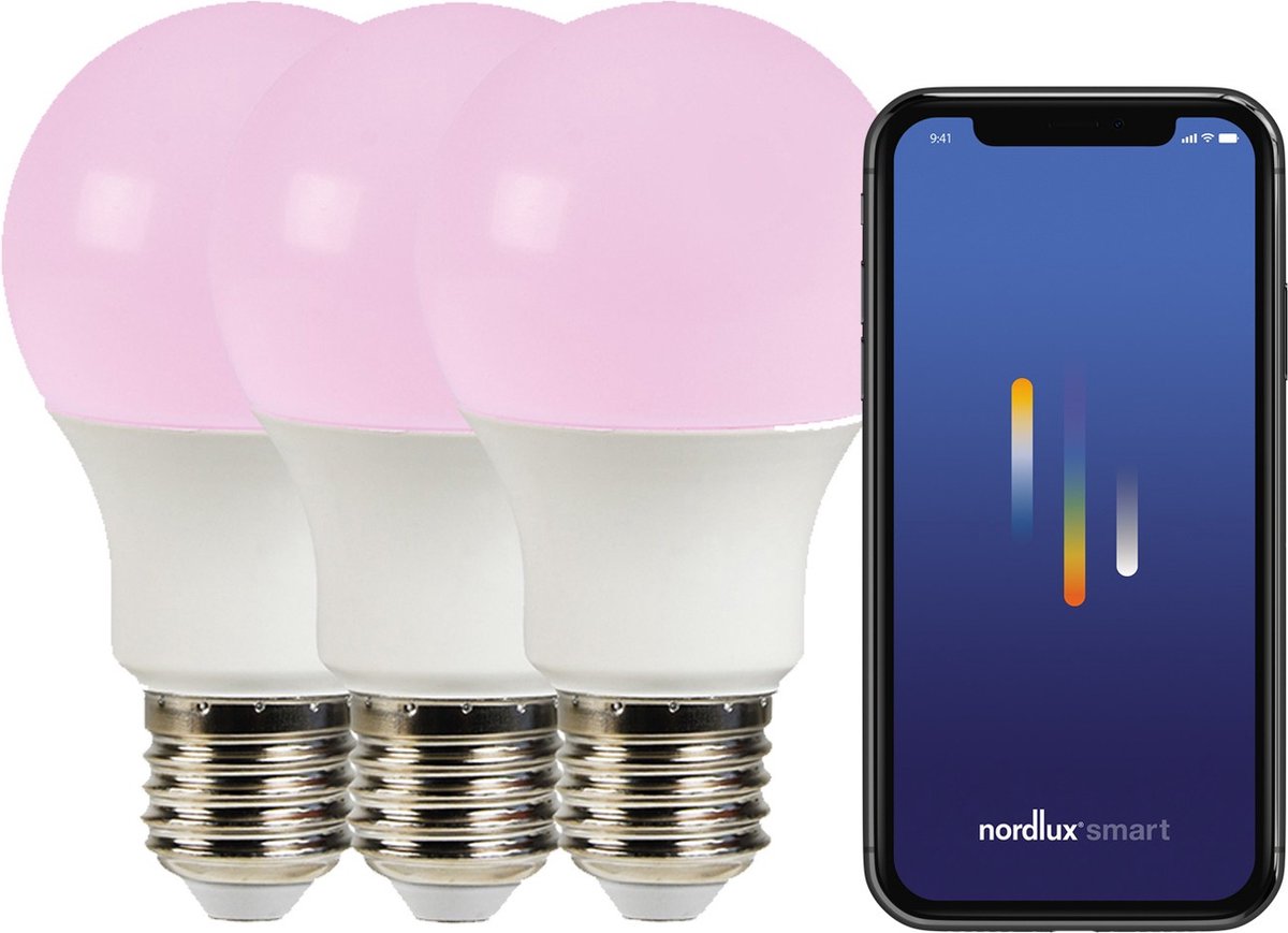 Nordlux a60-lichtbron-smart-e27-rgb-3 pack