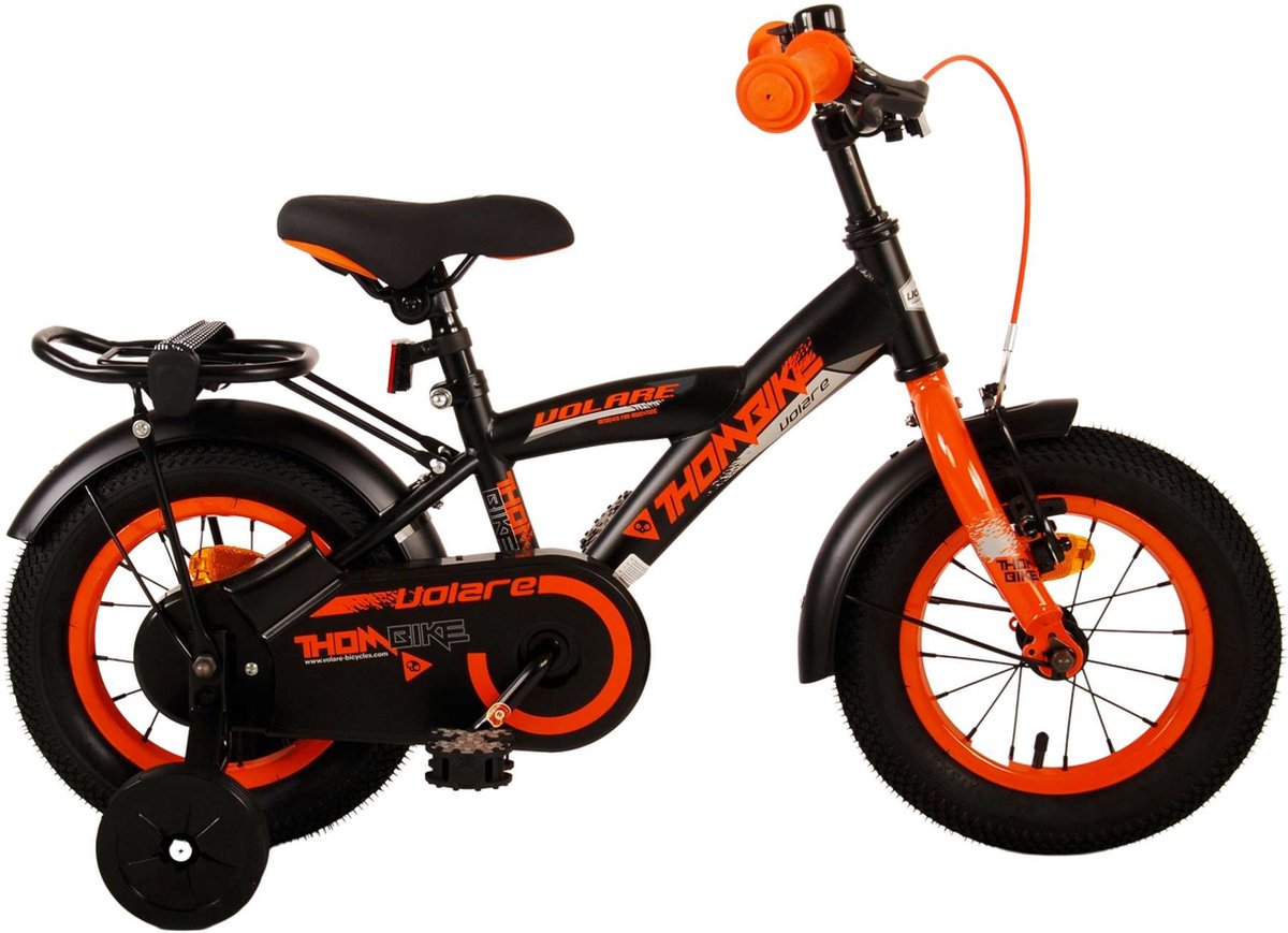 Bicycle per bambini THUMIKE VOLARE - Ragazzi - 12 pollici - Arancia nera