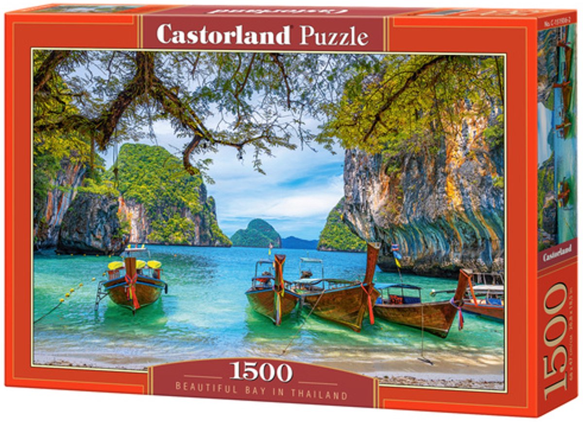 Castorland beautiful bay in thailand – puzzel – 1.500 stukjes – satijnen afwerking – perfecte pasvorm – europese kwaliteit
