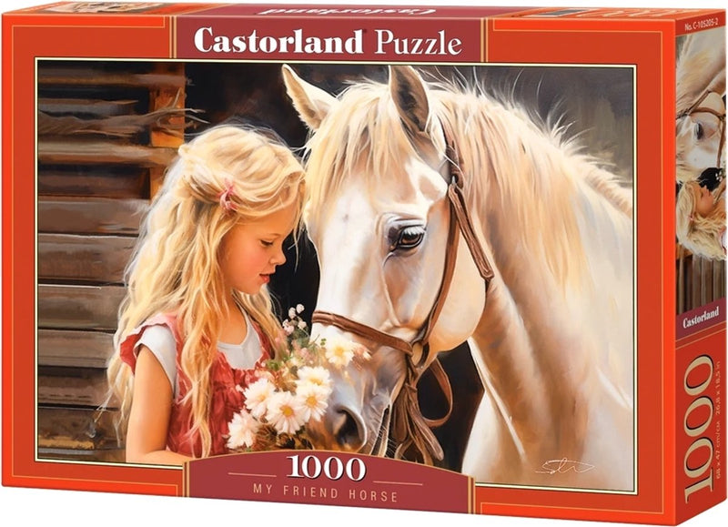 Castorland mi amigo caballo – rompecabezas – 1000 piezas – acabado satinado – ajuste perfecto – calidad europea