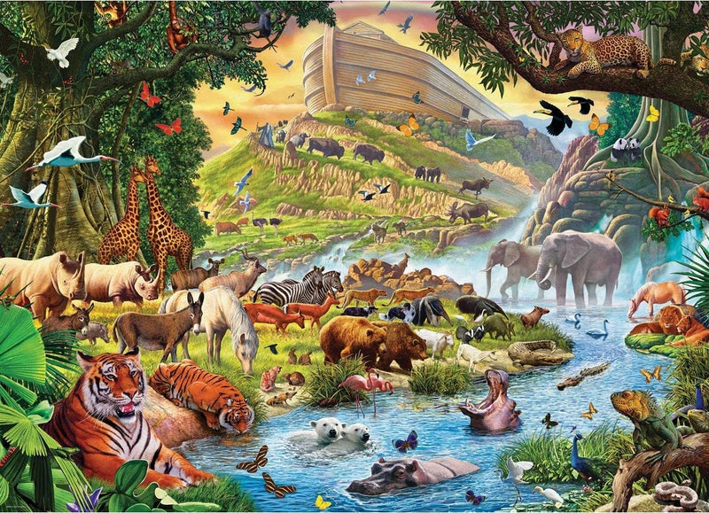 Eurographics - el arca de noé antes de la lluvia [el arca de noé antes de la lluvia] - steve crisp - 500 piezas xl 68×48cm (w×h) - rompecabezas familiar
