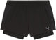 Puma w run speed 2in1 3 pantalón corto deportivo para mujer - negro