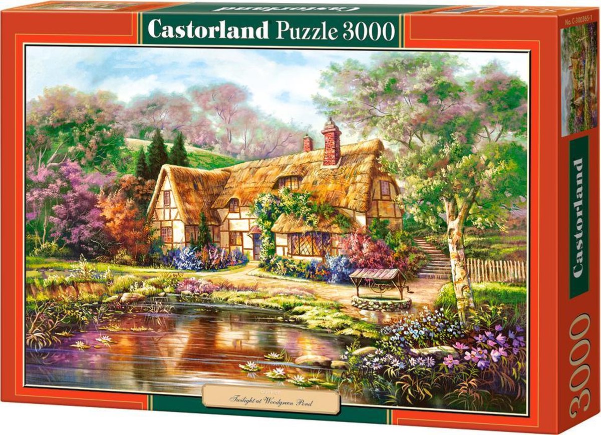 Castorland twilight at woodgreen pond – puzzel – 3.000 stukjes – satijnen afwerking – perfecte pasvorm – europese kwaliteit