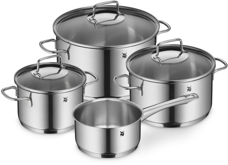 WMF Astoria - batería de cocina - 4 piezas - acero inoxidable - inducción - ergonómica