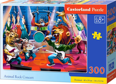 Castorland animal rock concert – puzzel – 300 stukjes – dieren – premium kwaliteit
