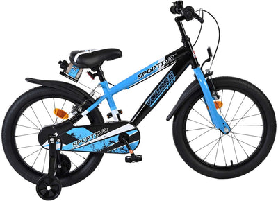Valorare SportVo per bambini Bike Boys da 18 pollici Blu Blue Brakes