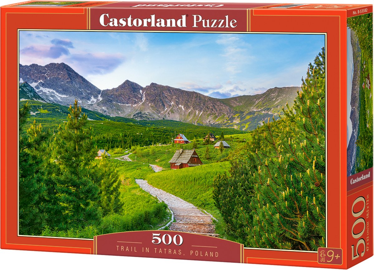Castorland trail in tatras, poland – puzzel – 500 stukjes – satijnen afwerking – perfecte pasvorm – europese kwaliteit