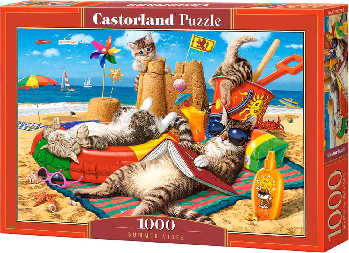 Castorland summer vibes – puzzel – 1.000 stukjes – satijnen afwerking – perfecte pasvorm – europese kwaliteit