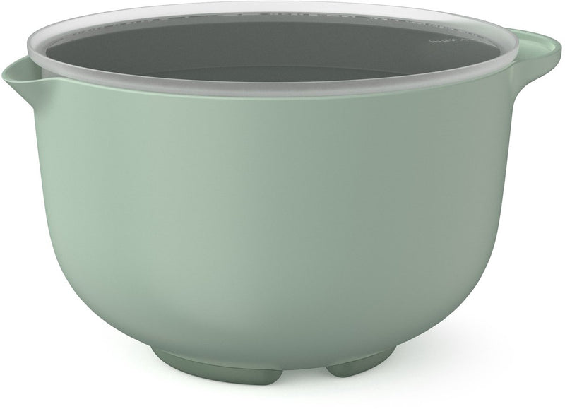 Cuenco para mezclar Mepal con tapa chef it - 4 l - bol - apto para microondas y lavavajillas - suministros para hornear - salvia nórdica