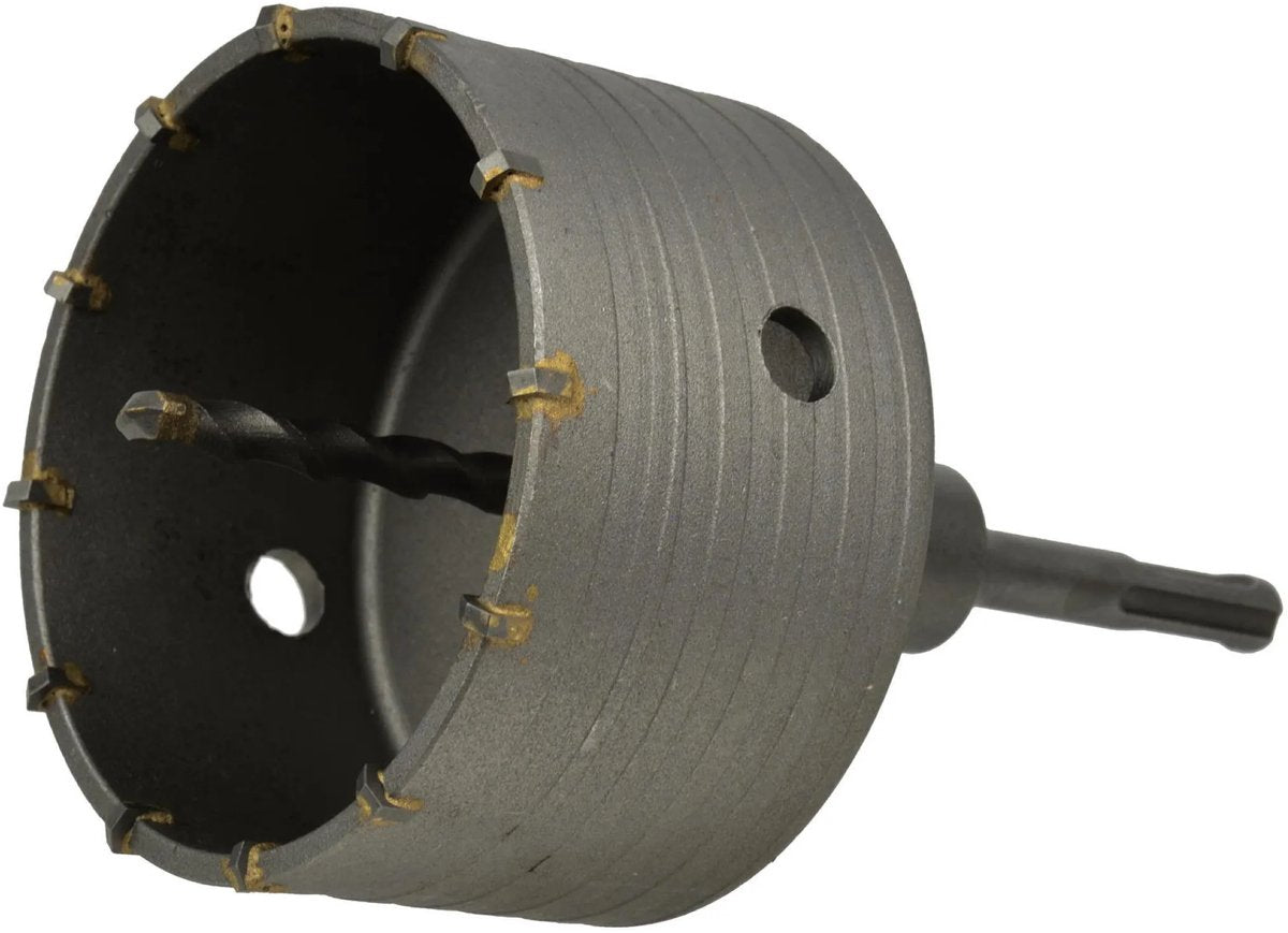Trapano a percussione cavo Geko - 100 mm - SDS plus - per lavori di precisione su materiali da costruzione