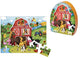 Eurekakids puzzle farm giocattoli educativi in ​​cartone 24 pezzi.