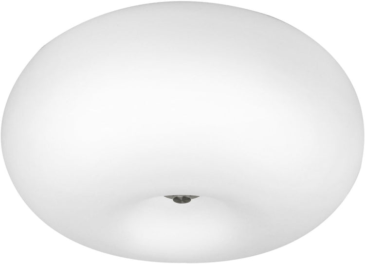Eglo optica - lámpara de techo - ø35 cm - níquel mate - blanco