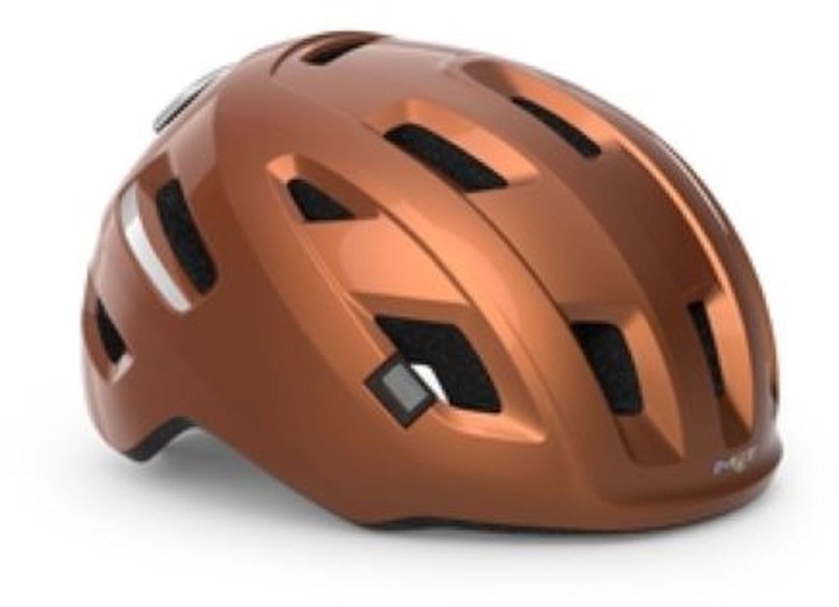 Met e-mob mips fietshelm mannen vrouwen - fietshelm e bike volwassenen - maat l (58-61cm) - nta8776 - copper
