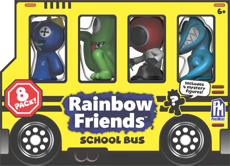 Amigos del arco iris - autobús escolar paquete de 8