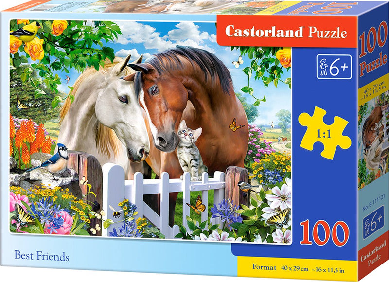 I migliori amici di Castorland – Puzzle – 100 pezzi – Amicizia – Qualità premium