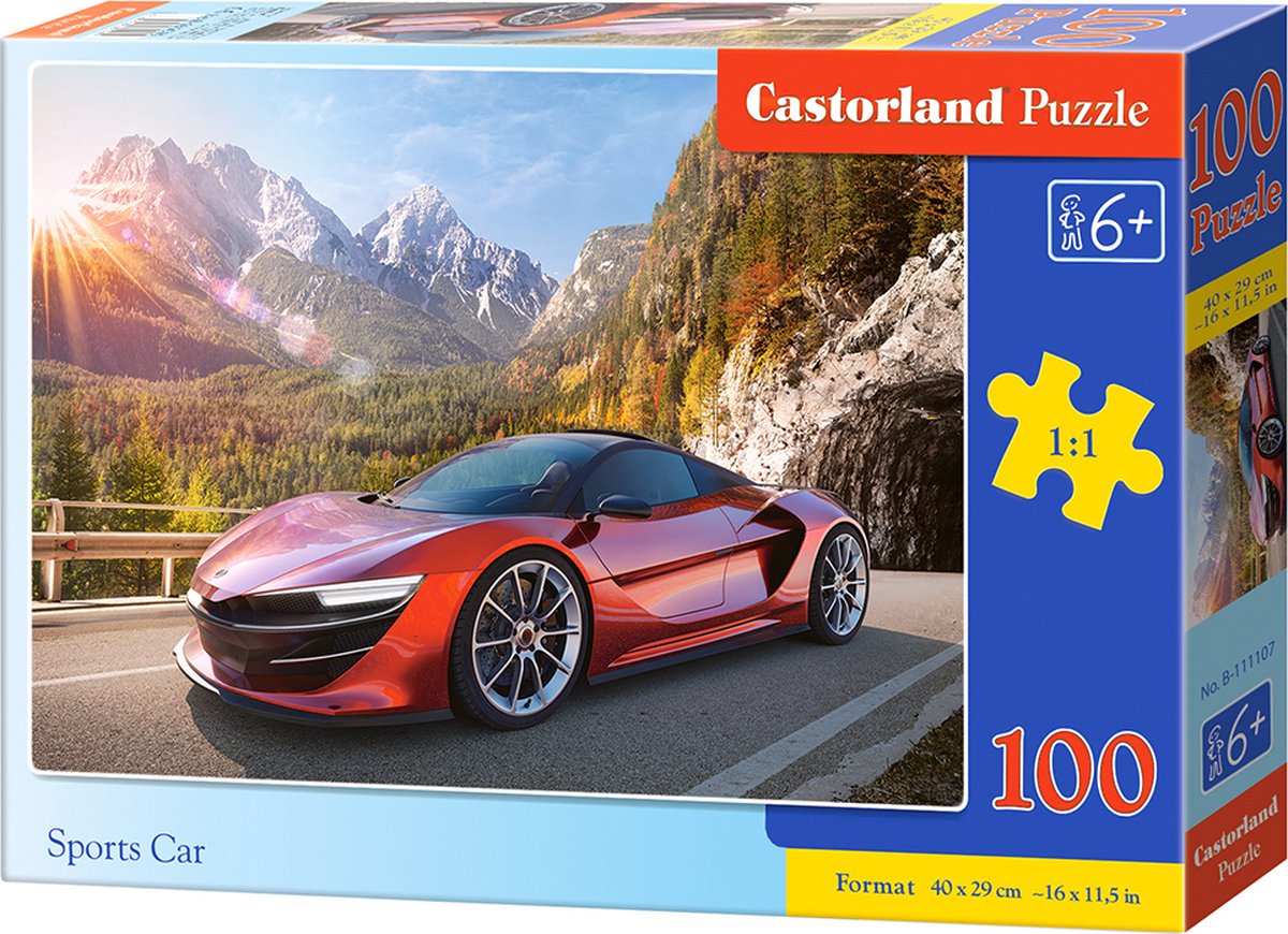 Auto sportiva Castorland – Puzzle – 100 pezzi – Auto – Qualità premium
