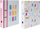 Kangaro ancor ordner - b'log sweet candy - formaat a4 - 2-rings - 2 stuks - met aardbeiengeur
