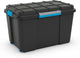 Kis scuba storage box xl - 110l - black blue clips