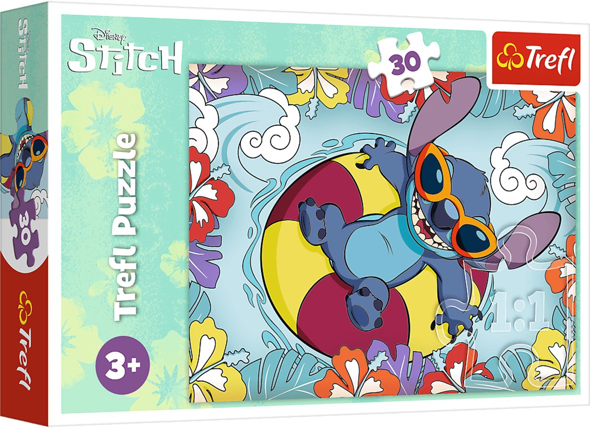 Trefl lilo stitch - puzzle - 30 pezzi - per bambini