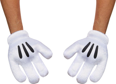 Disfraz disney - mickey mouse, guantes mickey mouse, talla unica adultos