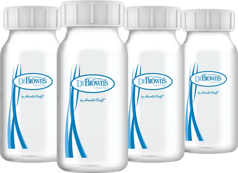Dr. brown's biberones de lactancia - 120 ml - biberón de cuello estrecho - 4 piezas