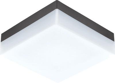 Eglo sonella plafondlamp - wandlamp buiten - led - 21,5 cm - antraciet wit