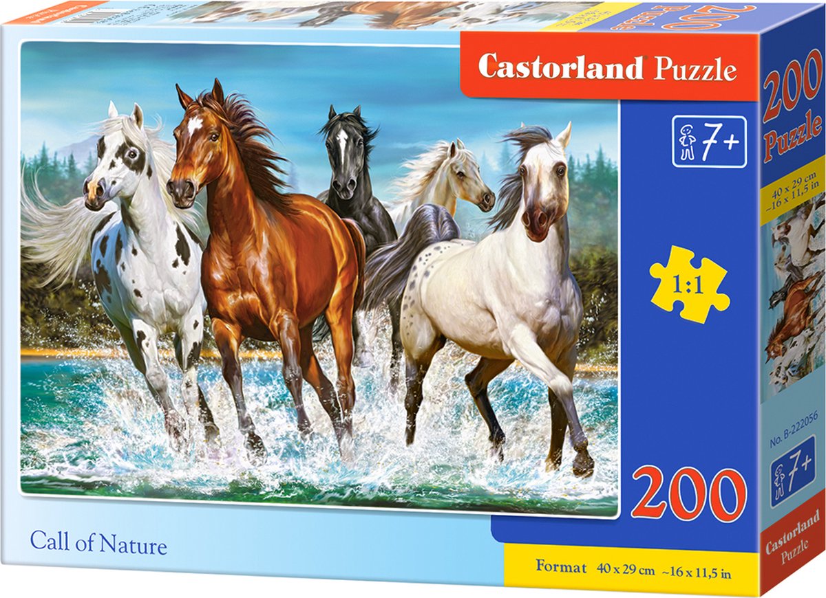 Castorland call of nature – puzzel – 200 stukjes – natuur – premium kwaliteit