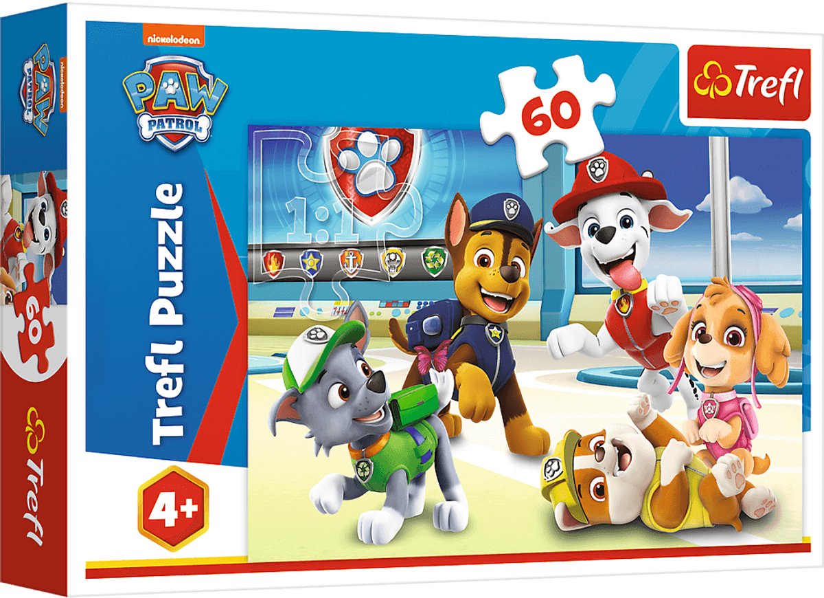 Trefl - puzzle 60 cubiti - puzzle - w świecie psiaków - 17392
