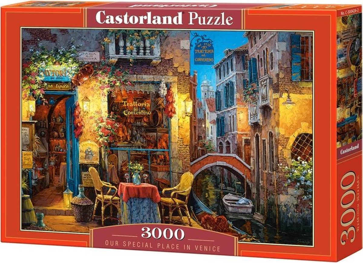 Castorland our special place in venice – puzzel – 3.000 stukjes – satijnen afwerking – perfecte pasvorm – europese kwaliteit