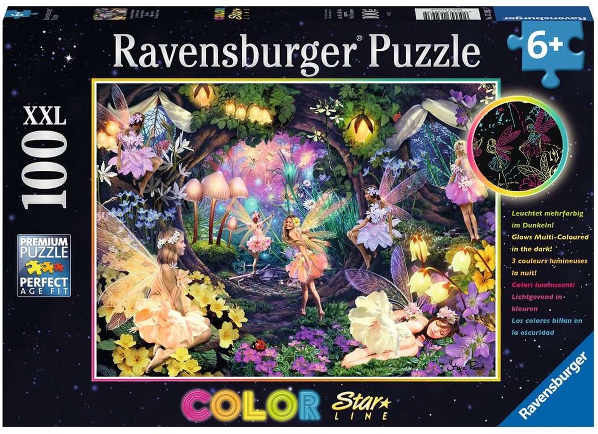 Ravensburger Puzzle Foresta degli Elfi - Puzzle - 100 pezzi