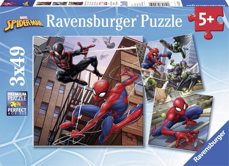 Ravensburger puzzel spiderman in actie - 3x49 stukjes