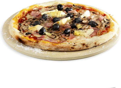 Barbecook bbq pizzaplaat - pizzasteen - voor barbecue - rond - 36cm