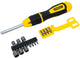 Cacciavite multibit Stanley con cricchetto 20 pezzi - stht0-62574