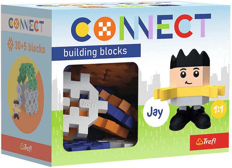 Trefl conectar conectar | bloques de construcción jay 35 piezas