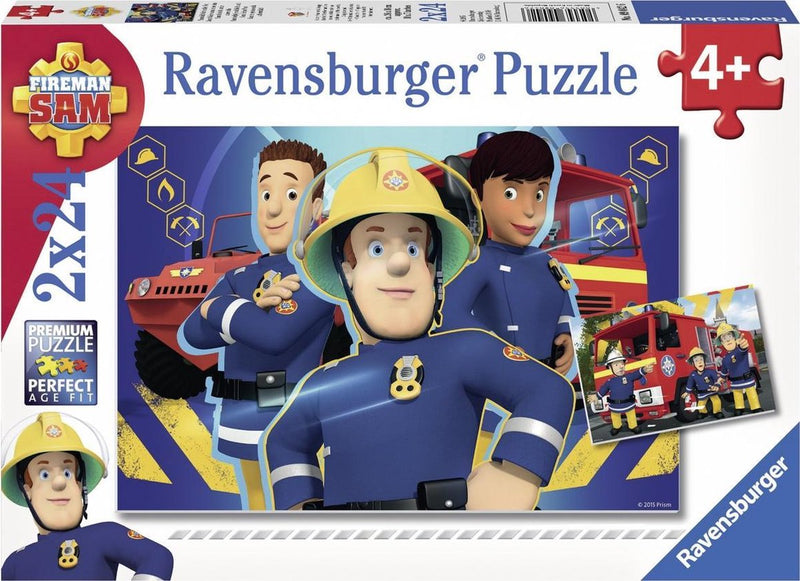 Ravensburger - Sam te ayuda a salir del fuego 2x24 piezas