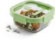 Lékué vershouddoos glas 800 ml - vierkant - green