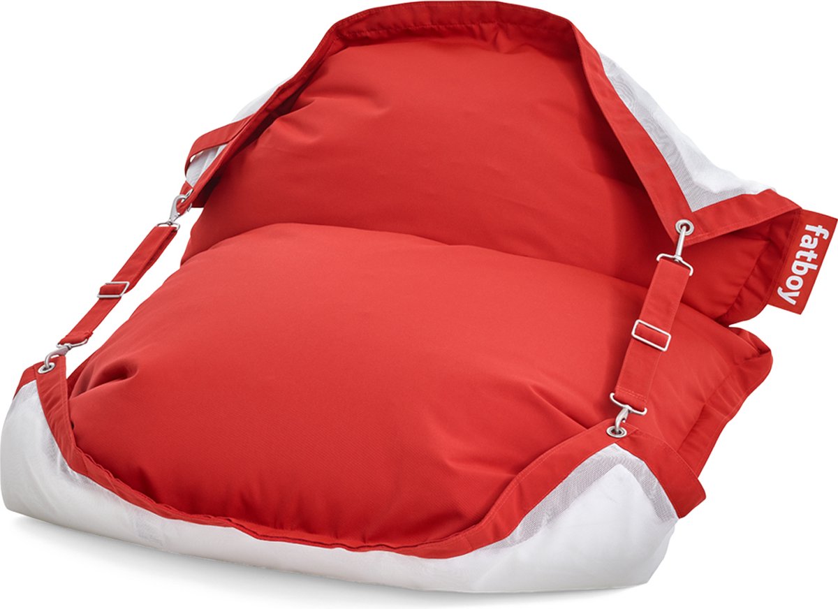 Poltrona a sacco galleggiante Fatboy floatzac rossa - 180 h x 134 l cm - per l'acqua o la terraferma
