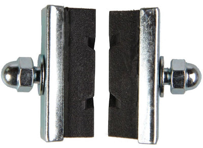 Dresco remblokken - voor knijpremmen - voor voor- of achterrem - te monteren met de bolkopmoer - breedte 10mm - lengte 4cm - 2 stuks