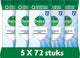 Salviette disinfettanti Dettol - detergente - 72 pezzi - 5 pezzi - confezione risparmio