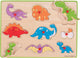 Bigjigs Wooden Nick Puzzle Dinos, 9dlg.