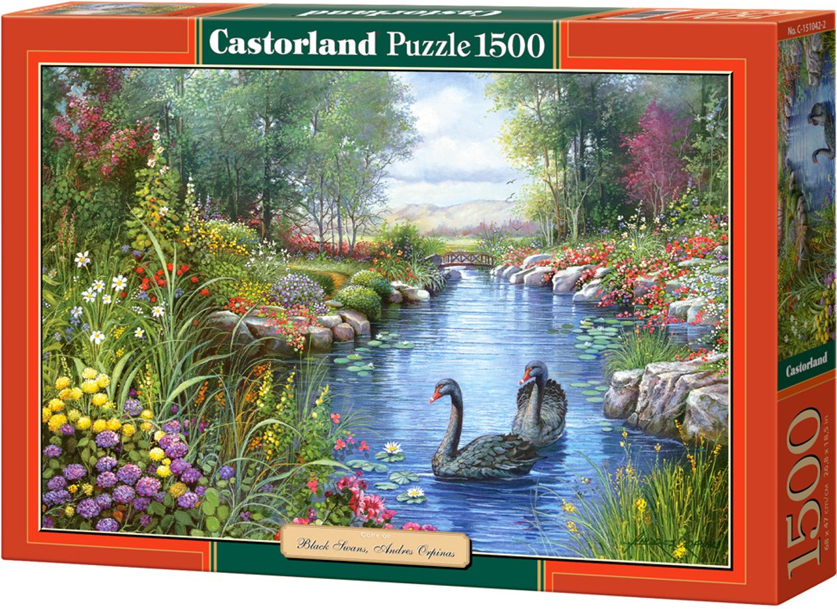 Castorland black swans - andres orpinas - legpuzzel - 1500 stukjes