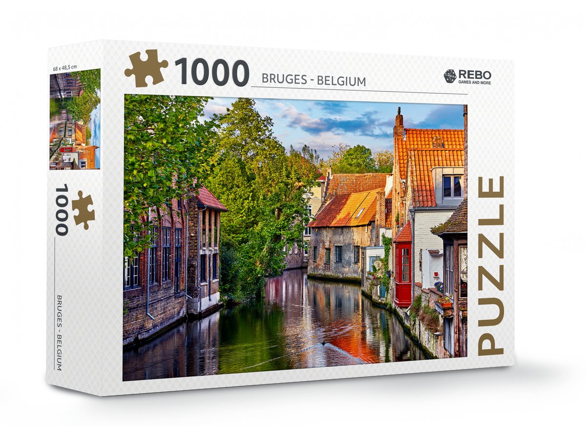 Rebo games altro rebo productions puzzle Bruges 68 x 48,5 cm 1000 pezzi