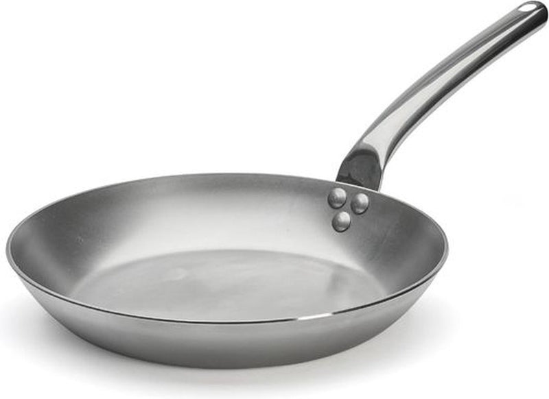 Debuyer de buyer carbone plus koekenpan met rvs handvat - ø 28cm - plaatstaal