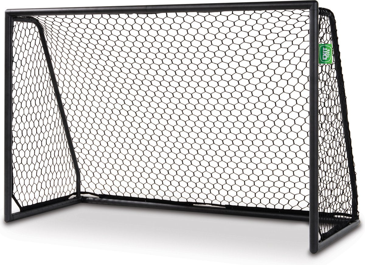 Exit Toys exit scala porta da calcio in alluminio 180x120 cm - resistente alle intemperie - porta da calcio - per bambini - giardino - nero