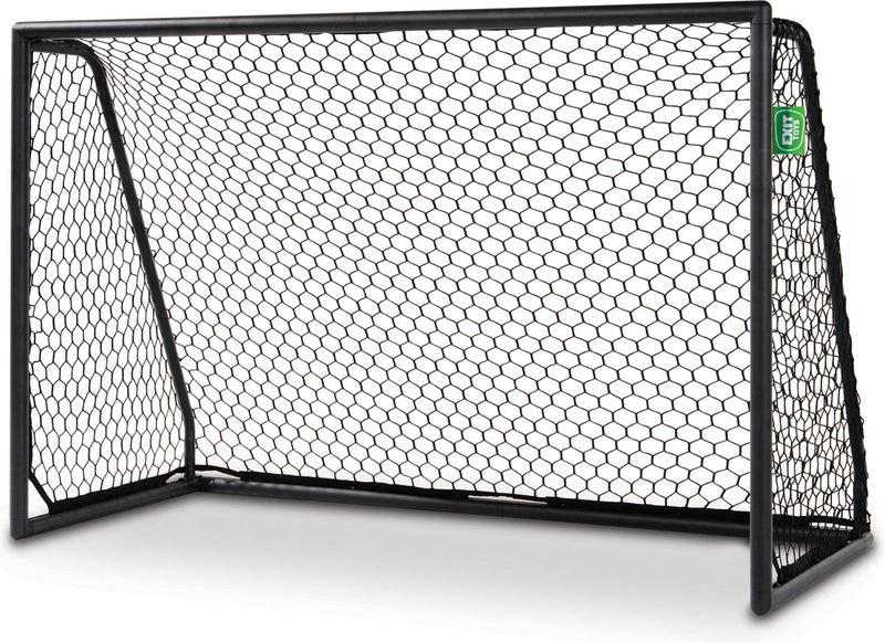 Exit Toys exit scala porta da calcio in alluminio 180x120 cm - resistente alle intemperie - porta da calcio - per bambini - giardino - nero